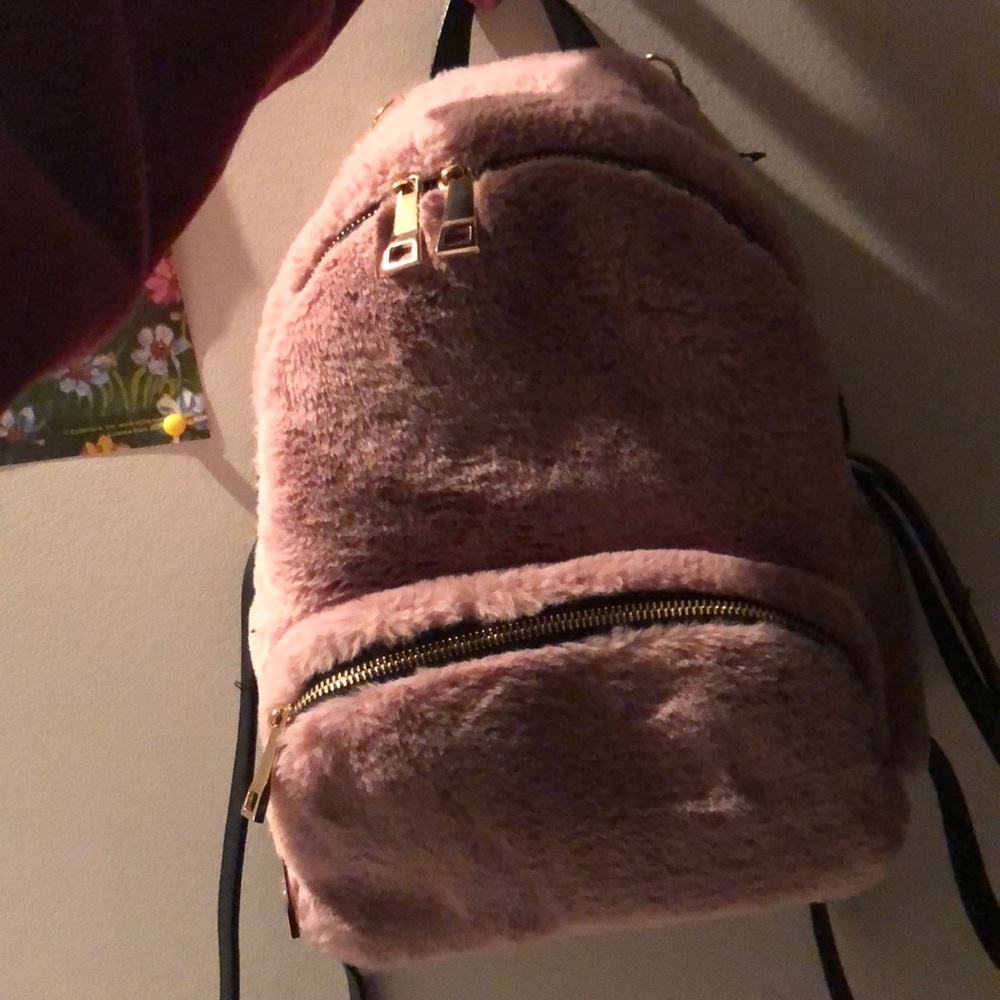 Furry backpack